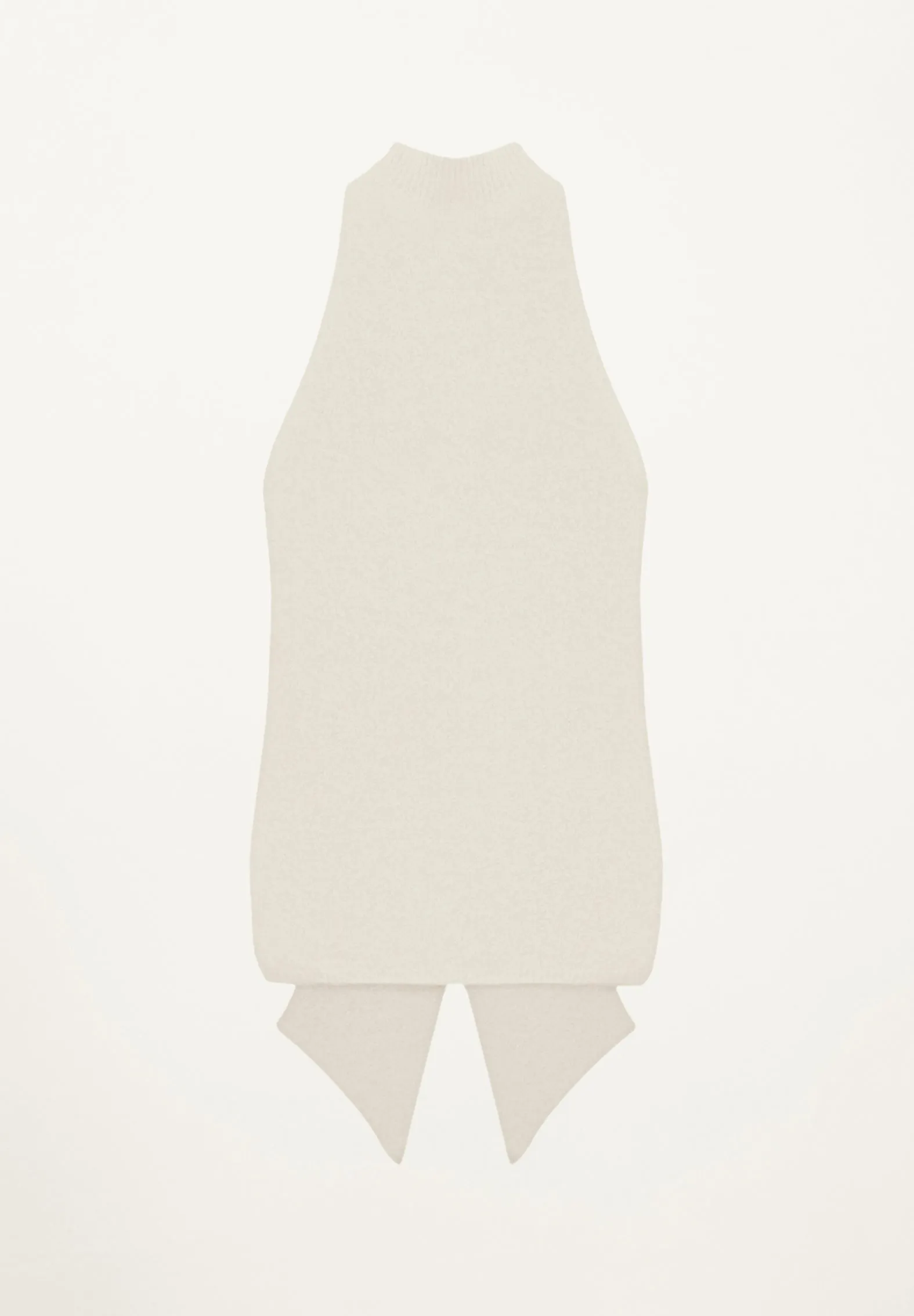Lia Halter Tunic with Back Peplum in Cream
