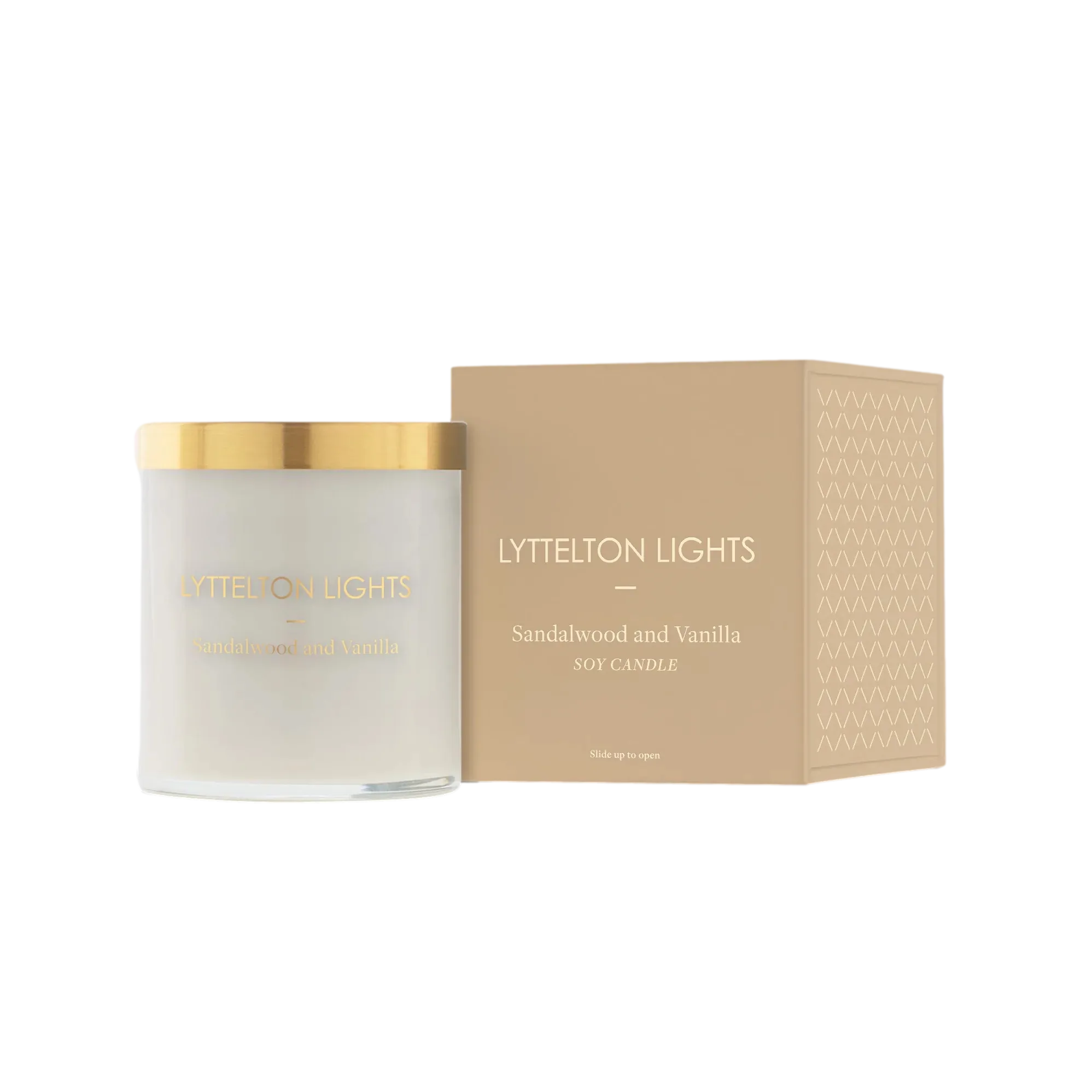 Lyttelton Lights Candle - Sandalwood   Vanilla - Medium