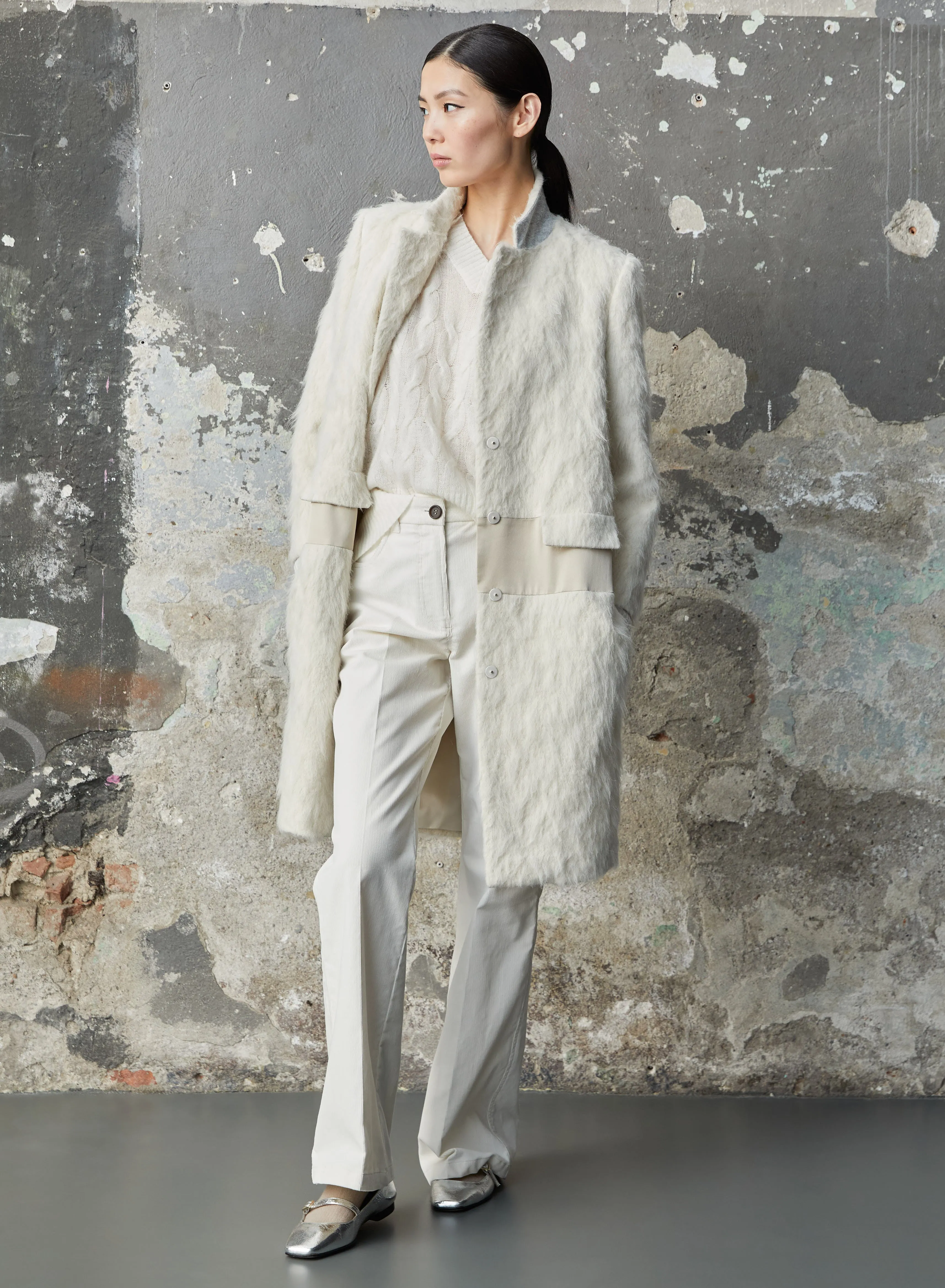 MAGLIA A TRECCIA IN CASHMERE