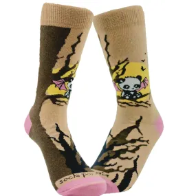Majestic Bat Panda Sitting in a Tree Socks from the Sock Panda