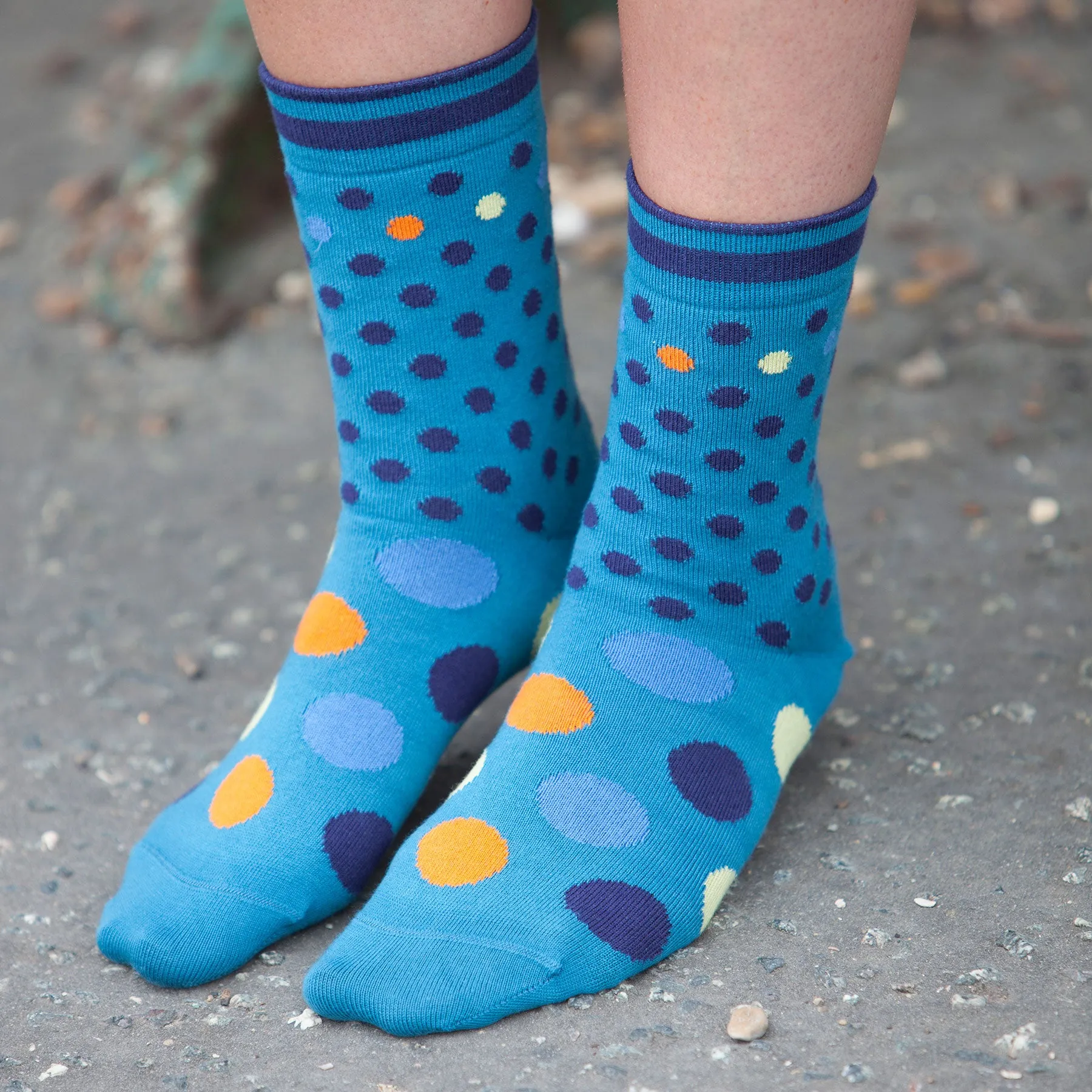 Mary Women's Socks - Peacock
