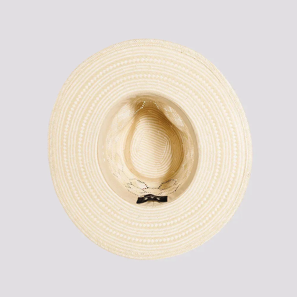 Mira | Womens Glazed Two Tone Toyo Straw Outback Hat