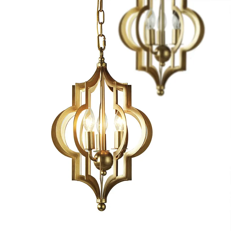 Moroccan Style Brass Pendant Light