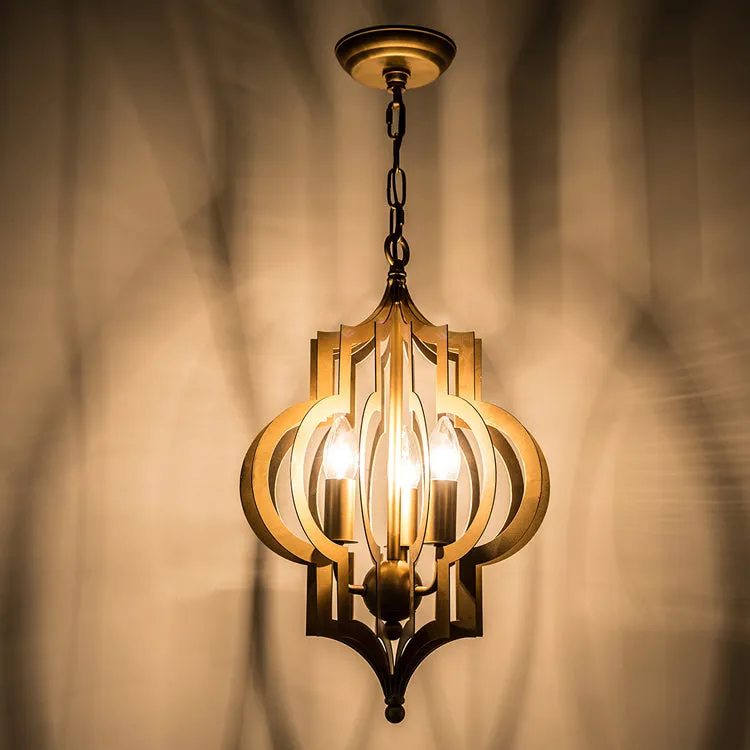 Moroccan Style Brass Pendant Light