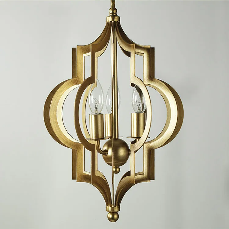 Moroccan Style Brass Pendant Light
