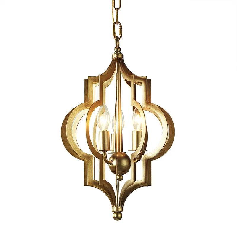 Moroccan Style Brass Pendant Light