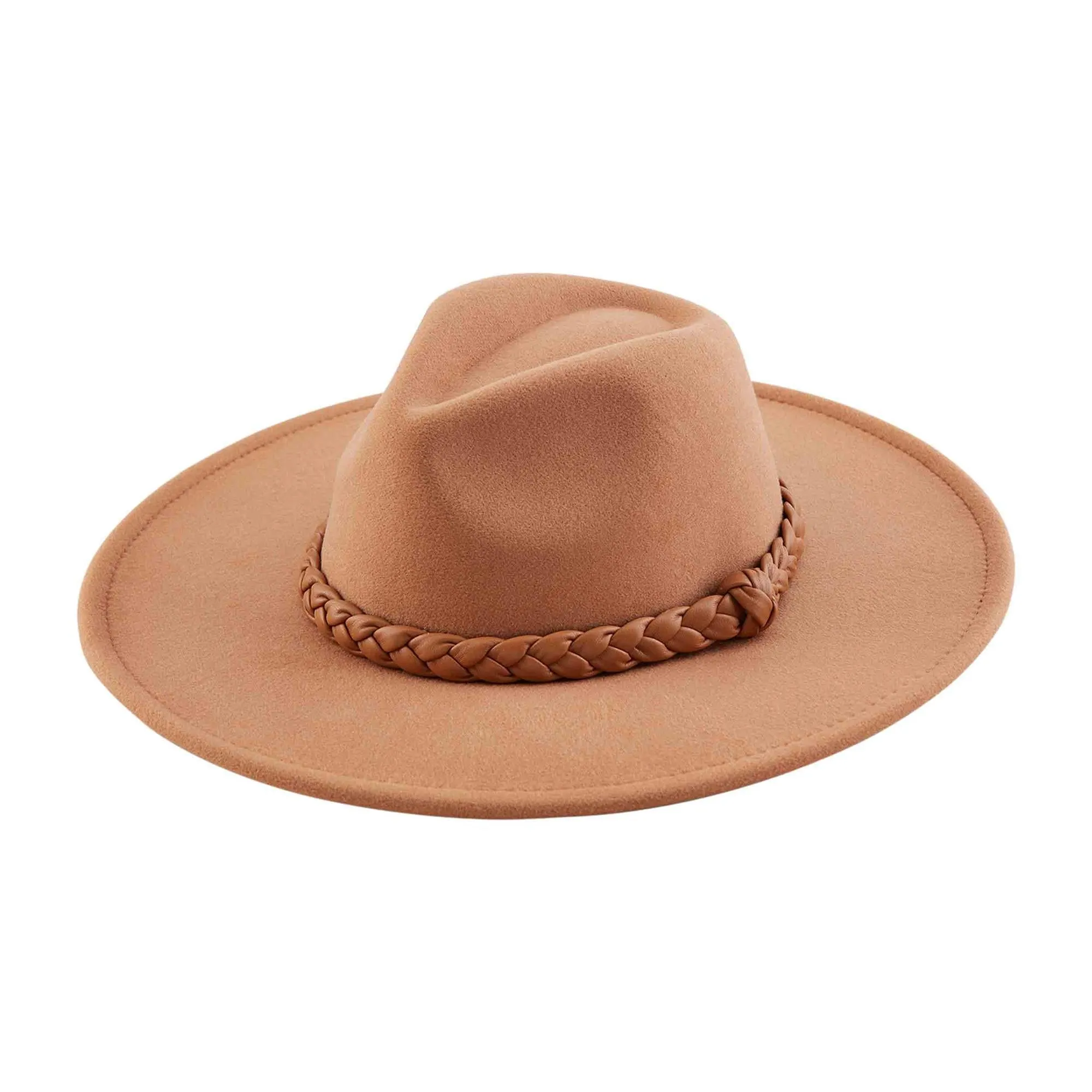 Mud Pie Fedora w/ Chunky Braided Band