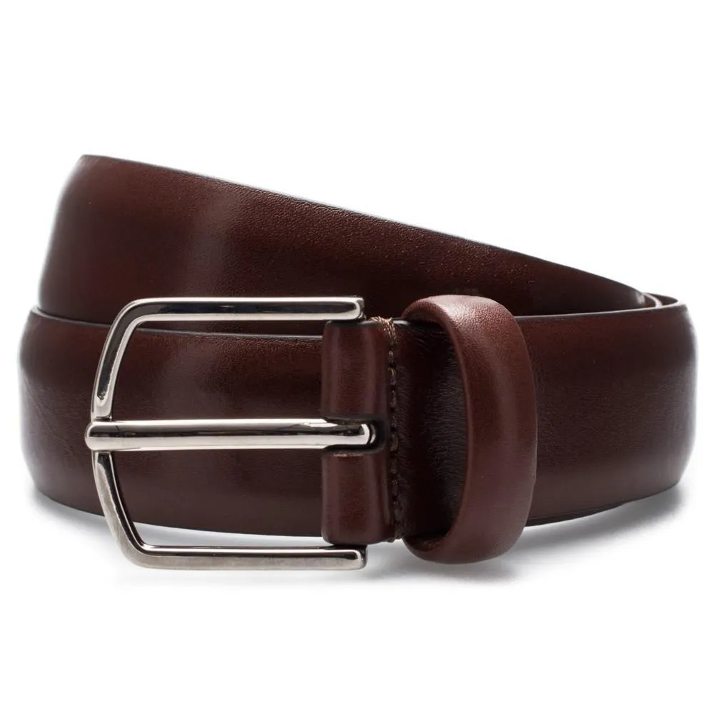 Narrow Calf Leather Belt