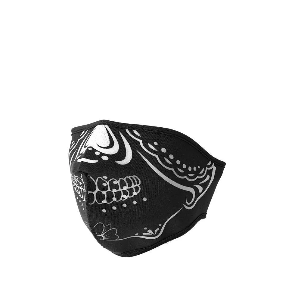 Neoprene Half Face Inverse Skull Riding Mask