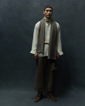 Nomad Classic Skinny Scarf (Natural Yak Grey Base)