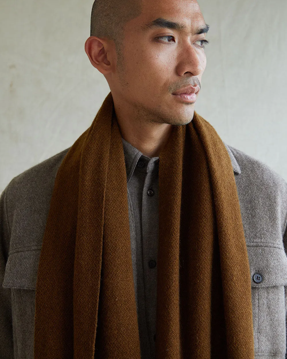 Nomad Classic Skinny Scarf (Natural Yak Grey Base)