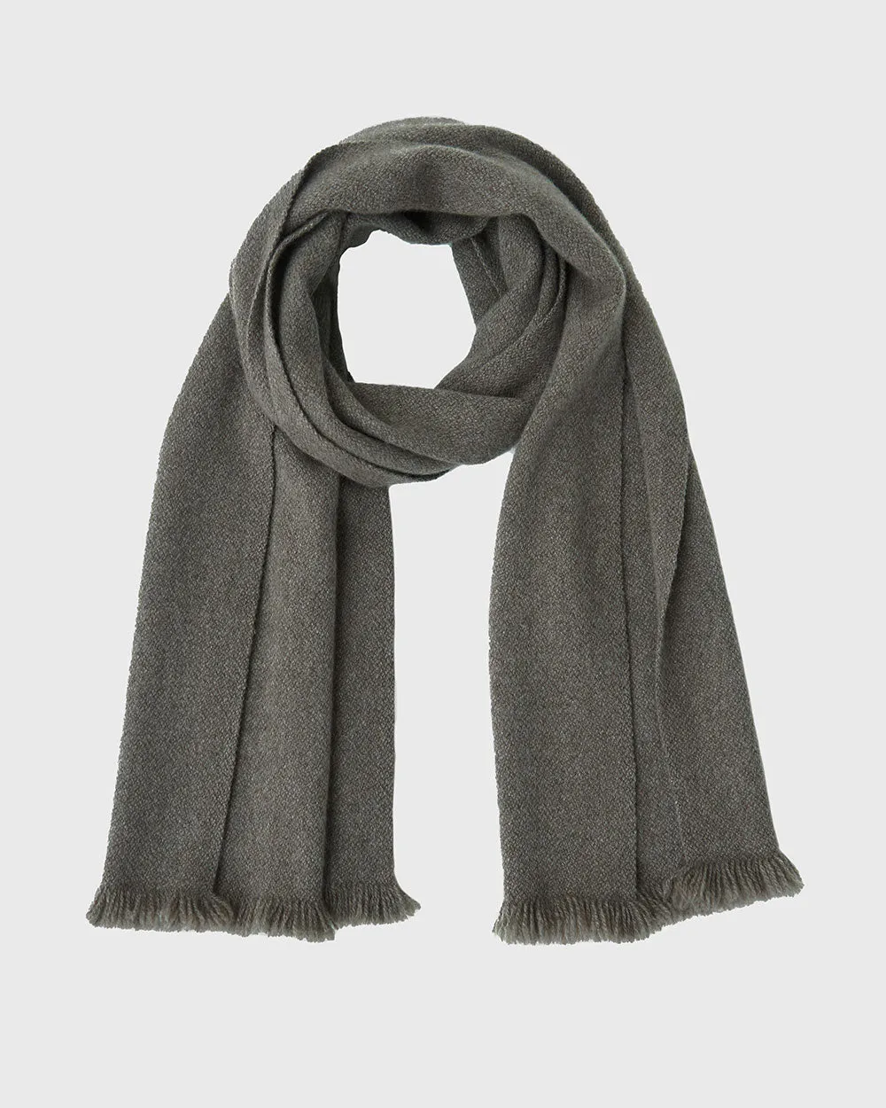 Nomad Classic Skinny Scarf (Natural Yak Grey Base)