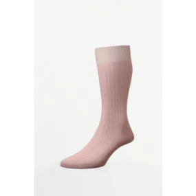 Pantherella - Danvers Dusky Pink Cotton English Made - Socks