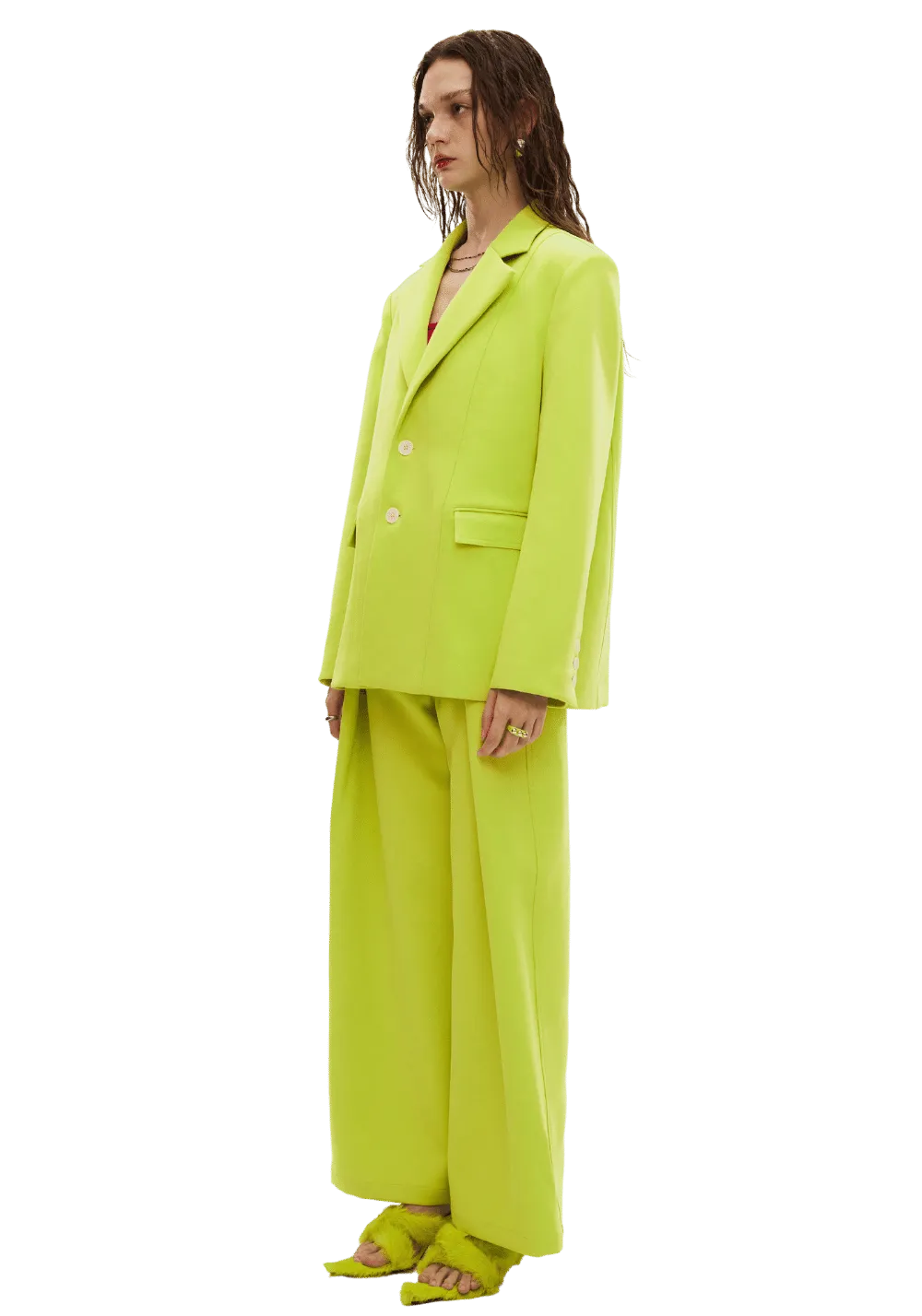 Pleated Oversized Trousers