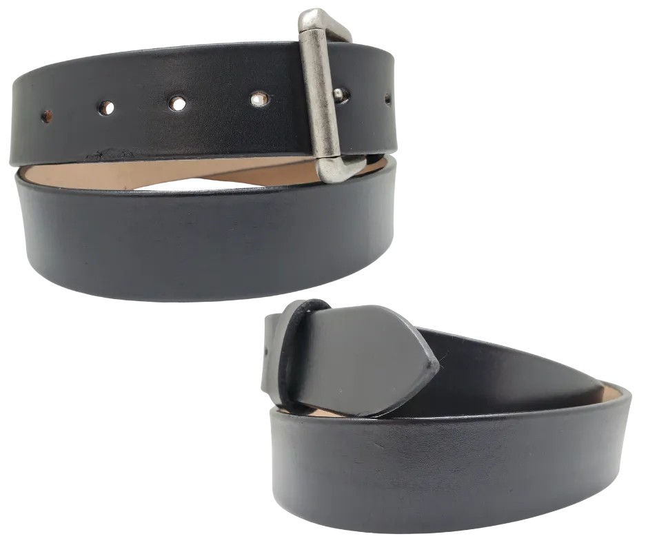 "The Office" Black Casual Leather Belt