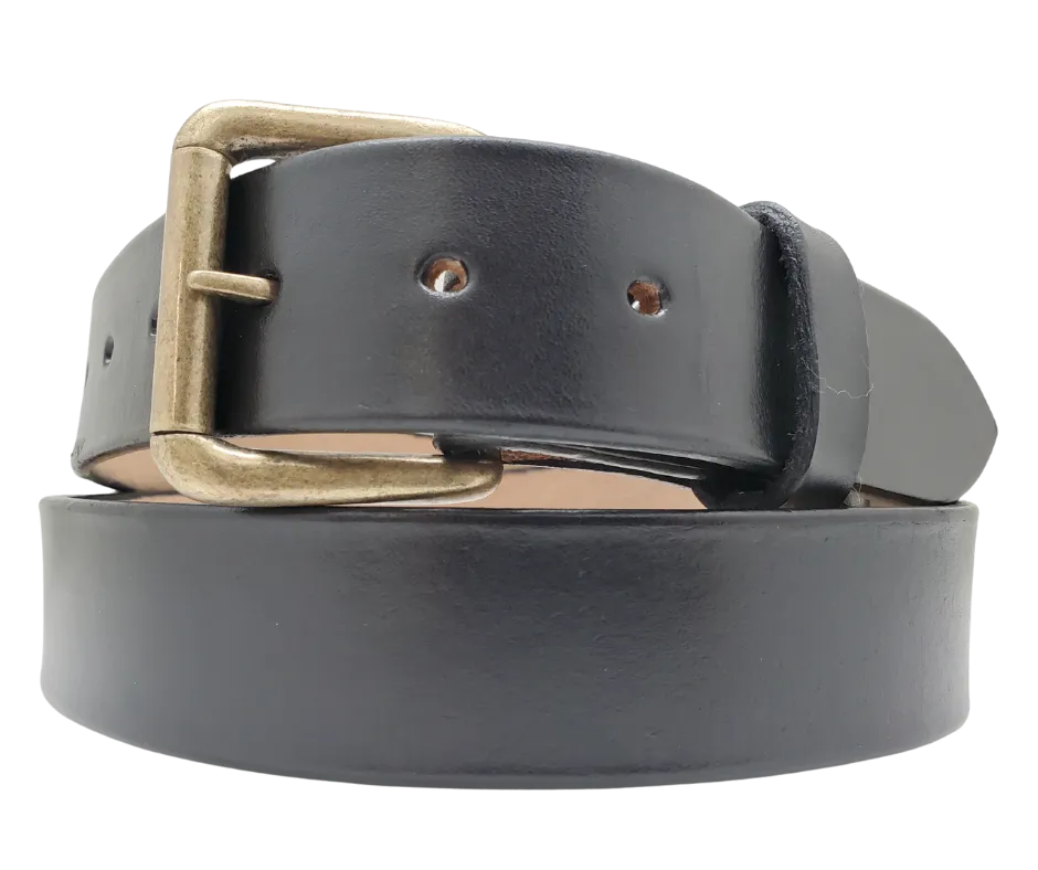 "The Office" Black Casual Leather Belt