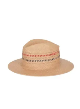 Rag & Bone- Panama Hat Red/Blue Multi