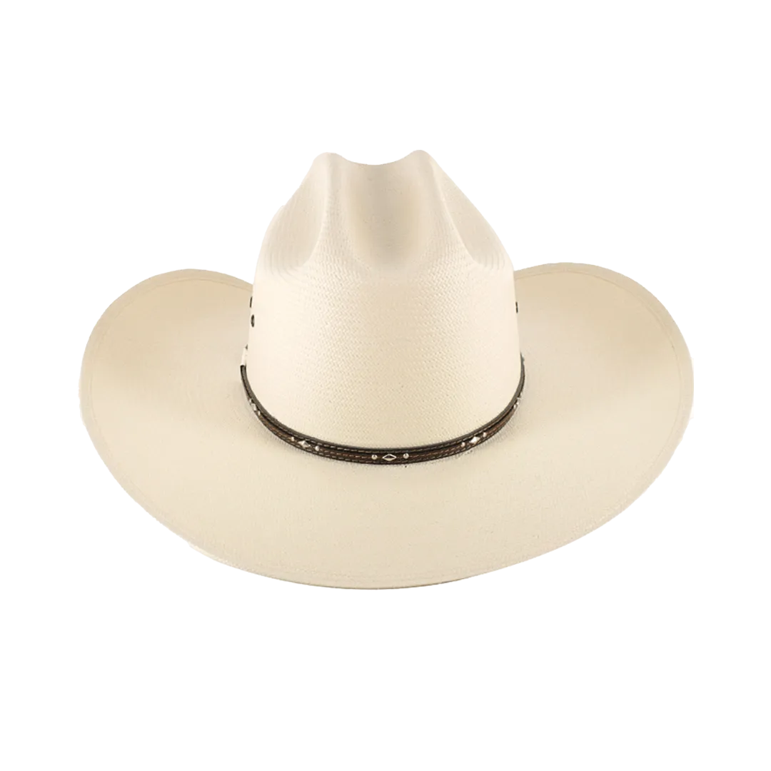 Resistol Natural Long Cattleman 10X Straw Long Oval Crown Hat