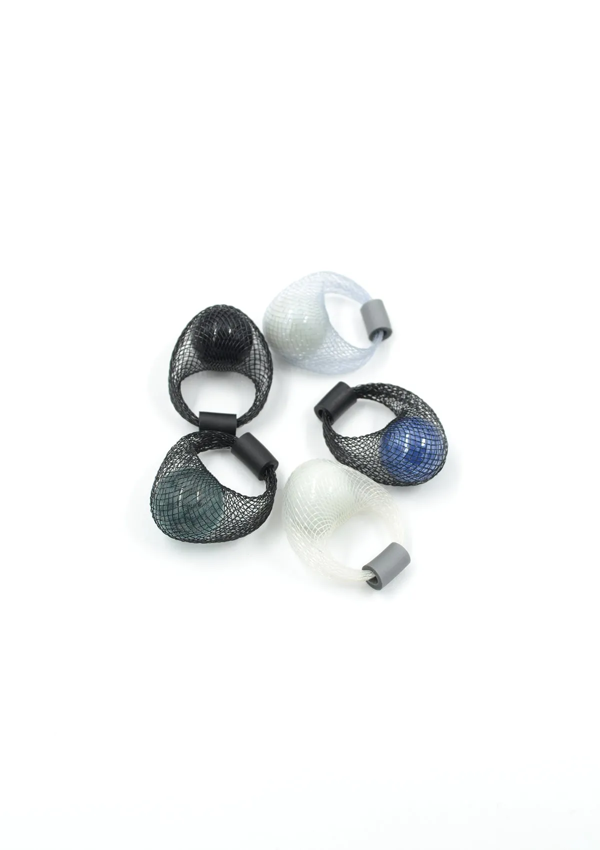 RING "PERLA" - GREY/WHITE