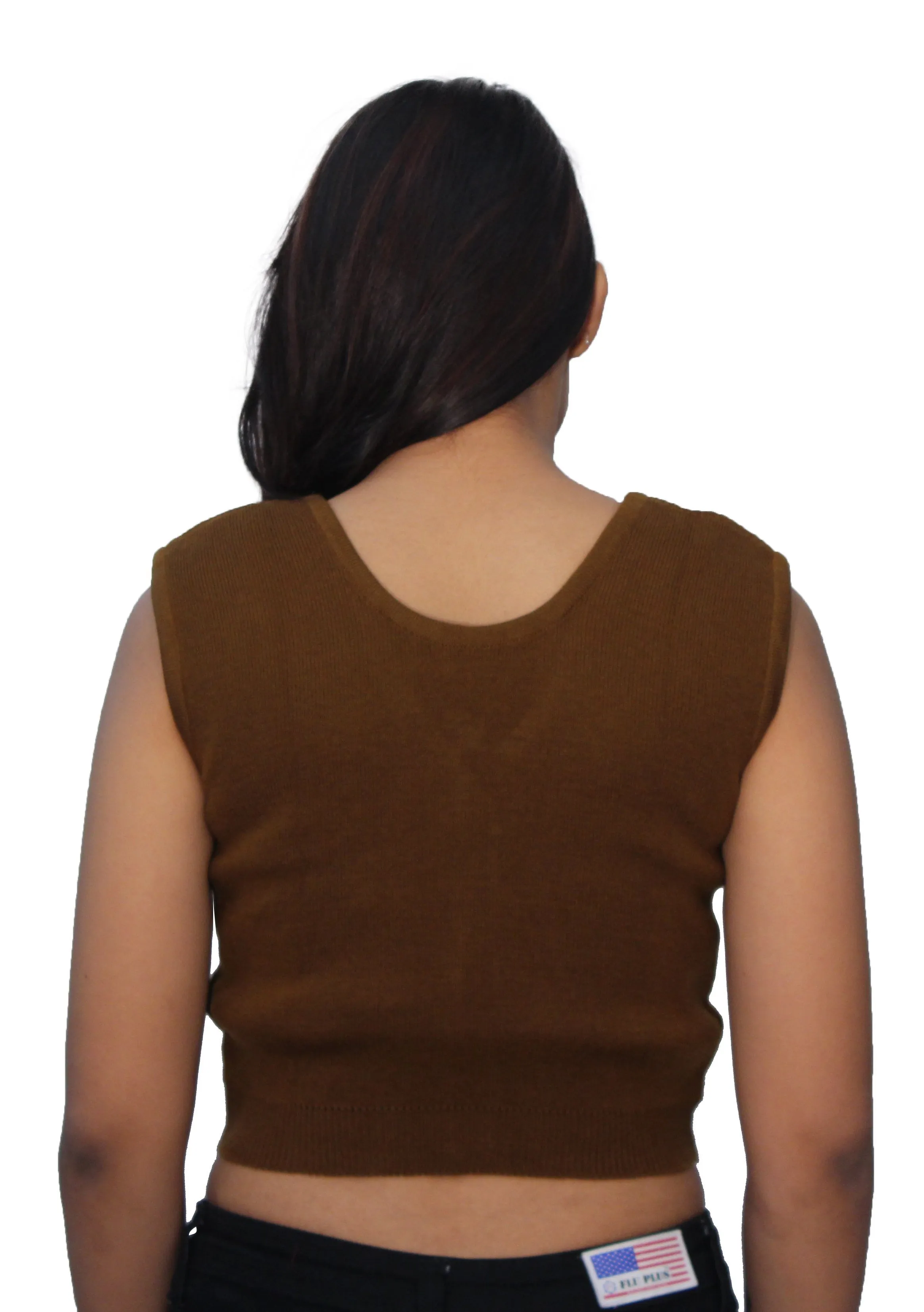 Romano nx Sleeveless Wool Warm Winter Saree Blouse for Women