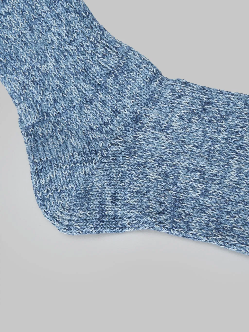 ROTOTO Denim Tone Crew Socks Ice
