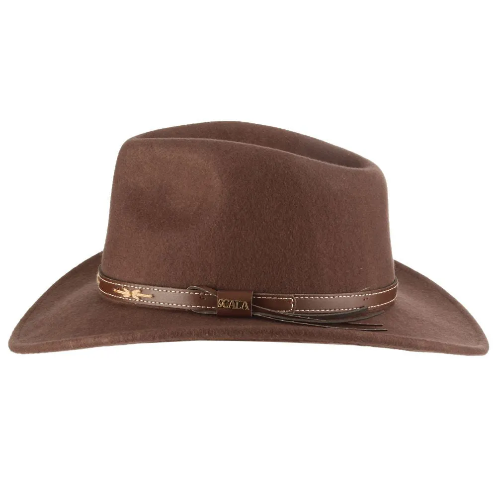 Scala - Crushable Wool Outback Hat