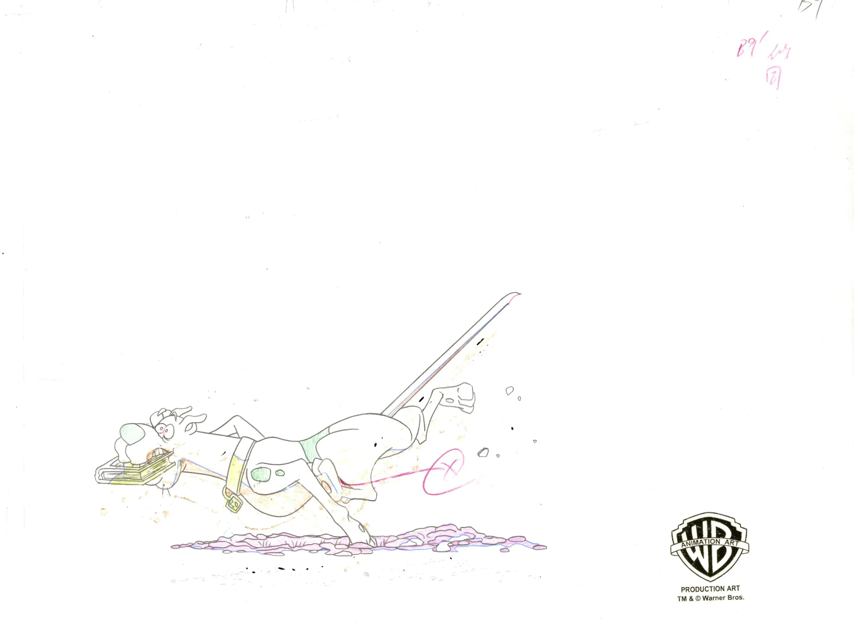 Scooby-Doo and the Witch's Ghost Original Production Cel with Matching Drawings: Scooby, Sarah Ravencroft