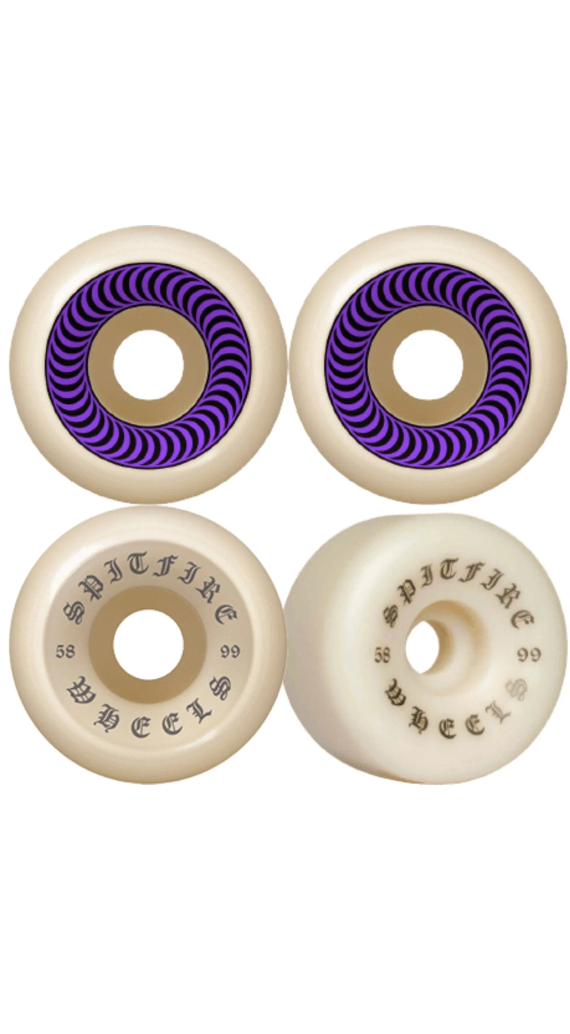 Spitfire F4 99 Conical Og Classic 58mm Skateboard Wheels- Ruedas