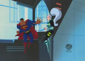 Superman the Animated Series Original Production Cel: Superman and Mala