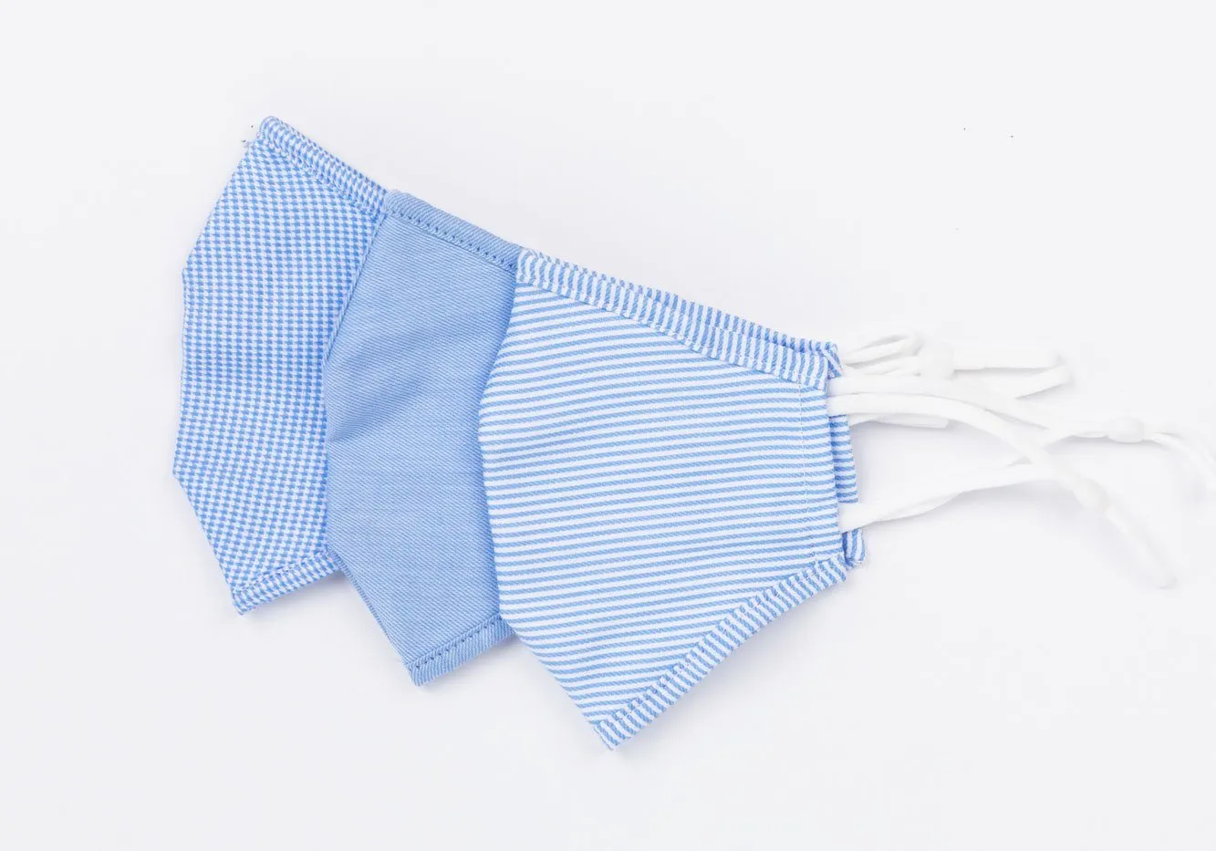 The Blue Children's Kent Trio 3-Layer Antibacterial Cotton Mask 3-Pack