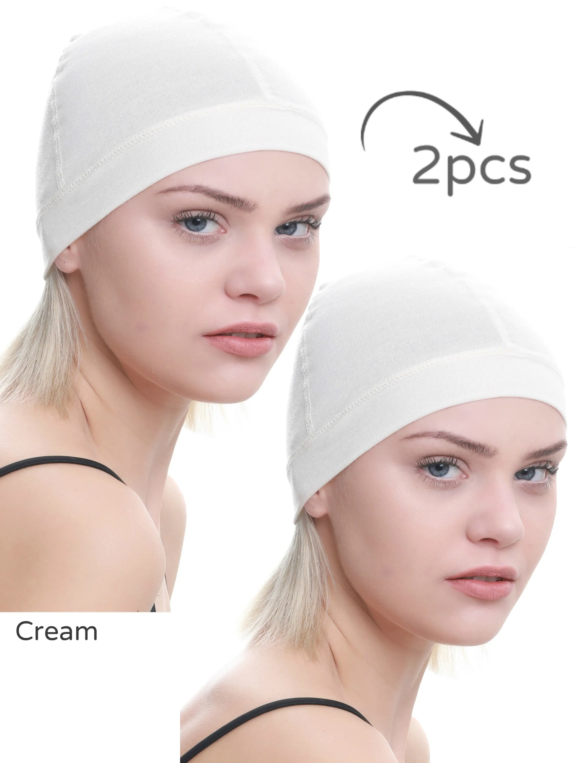 Unisex Bamboo Wig Cap - (Pack of two)