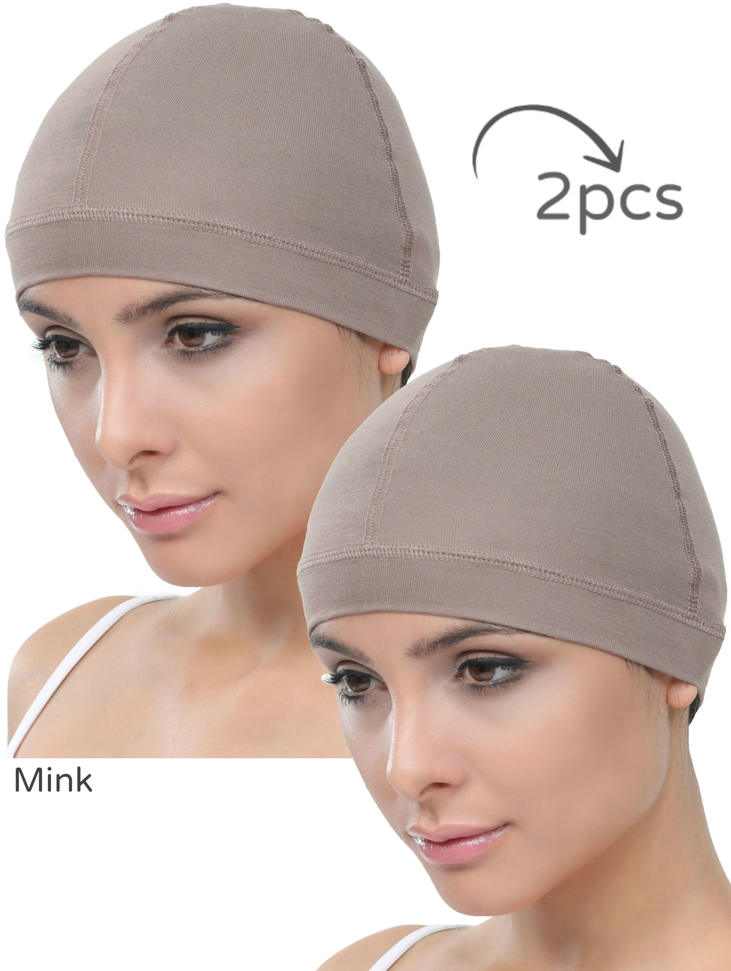 Unisex Bamboo Wig Cap - (Pack of two)