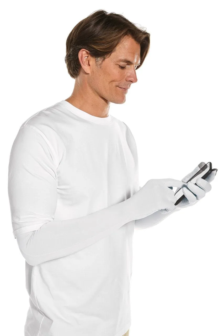 Unisex Culebra UV Long Sun Gloves  |  White