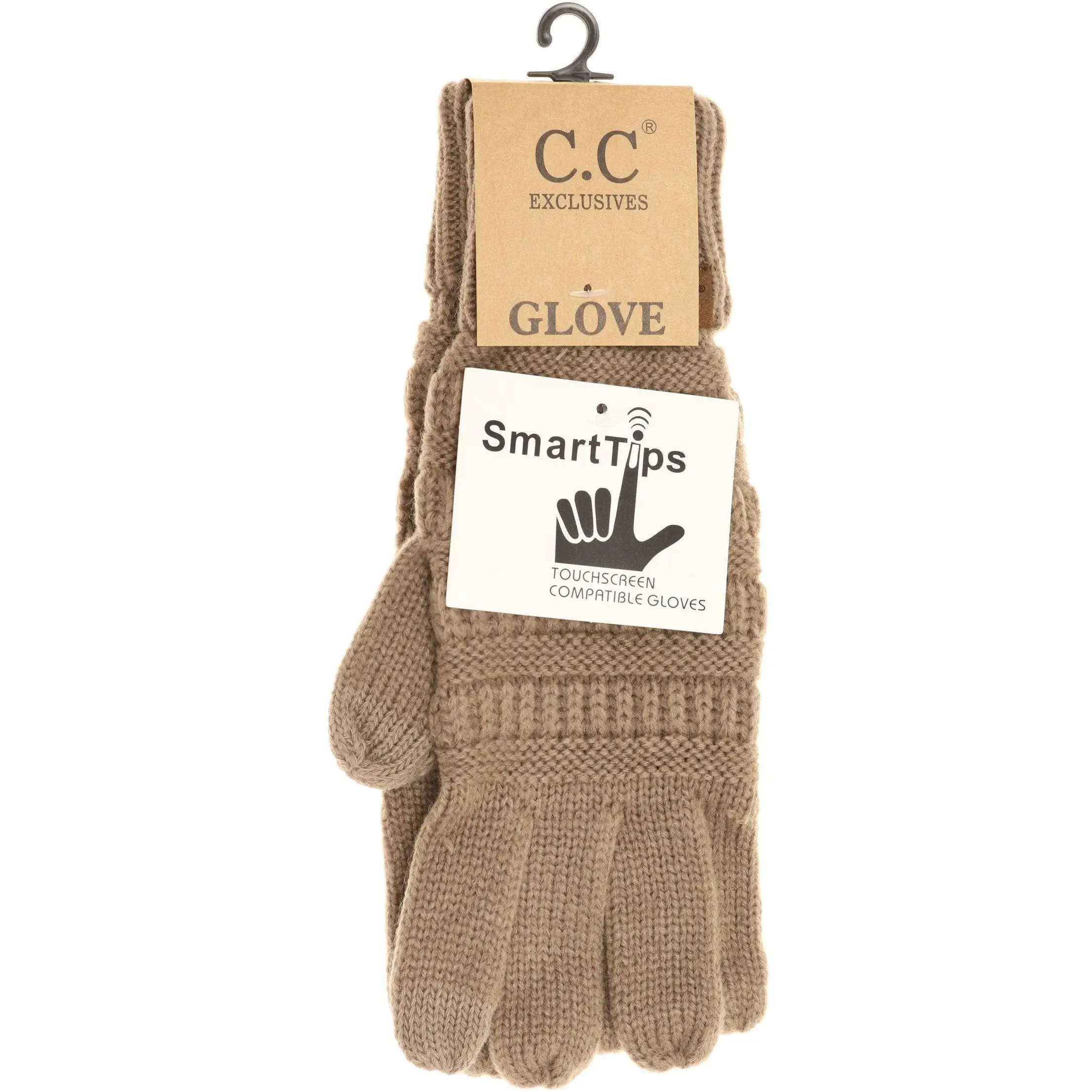 Women’s CC Knit Smart Tip Gloves – Cozy & Touchscreen-Friendly