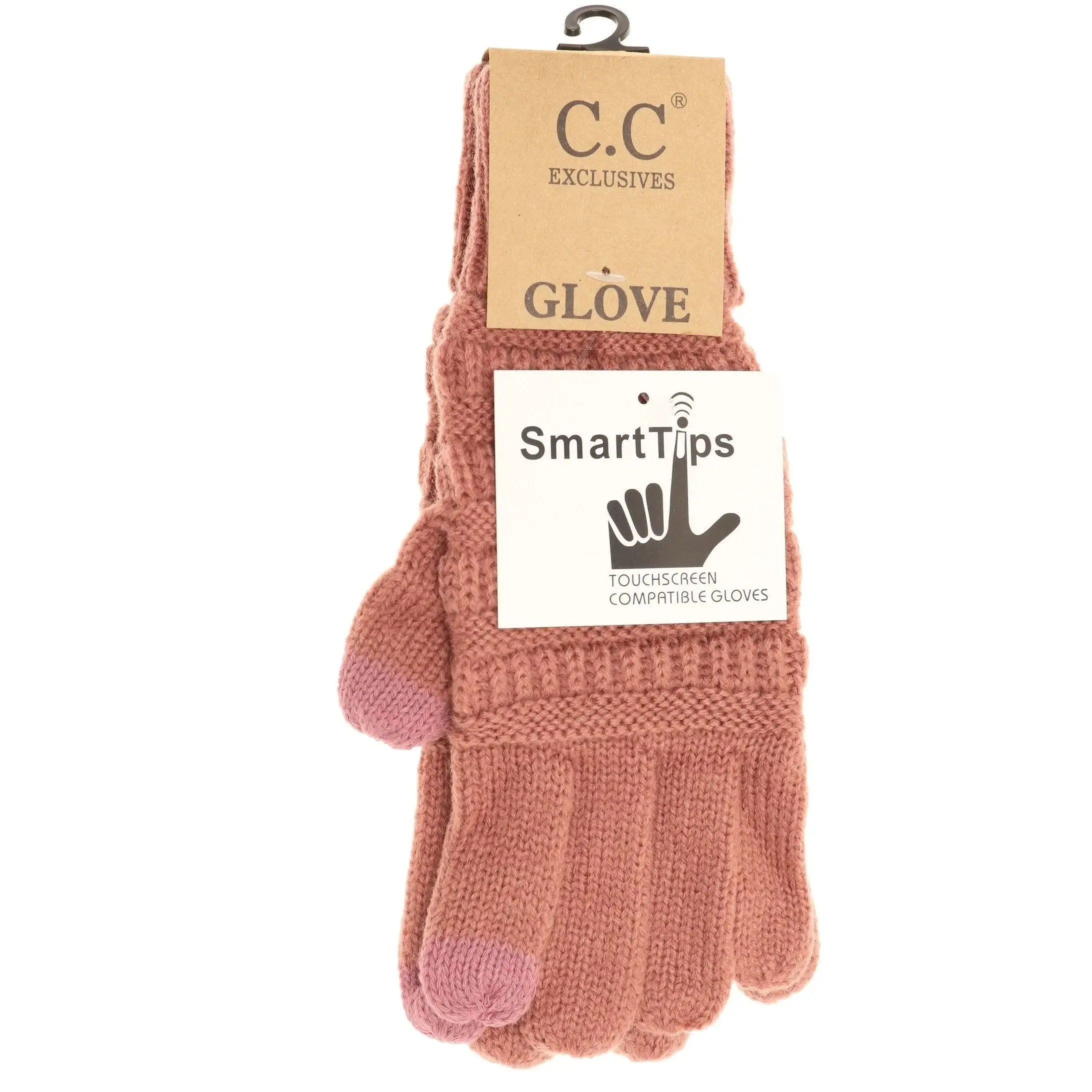 Women’s CC Knit Smart Tip Gloves – Cozy & Touchscreen-Friendly