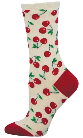 Women's SockSmith Absolutely Cherry Socks – Cute, Fun, and Fruity