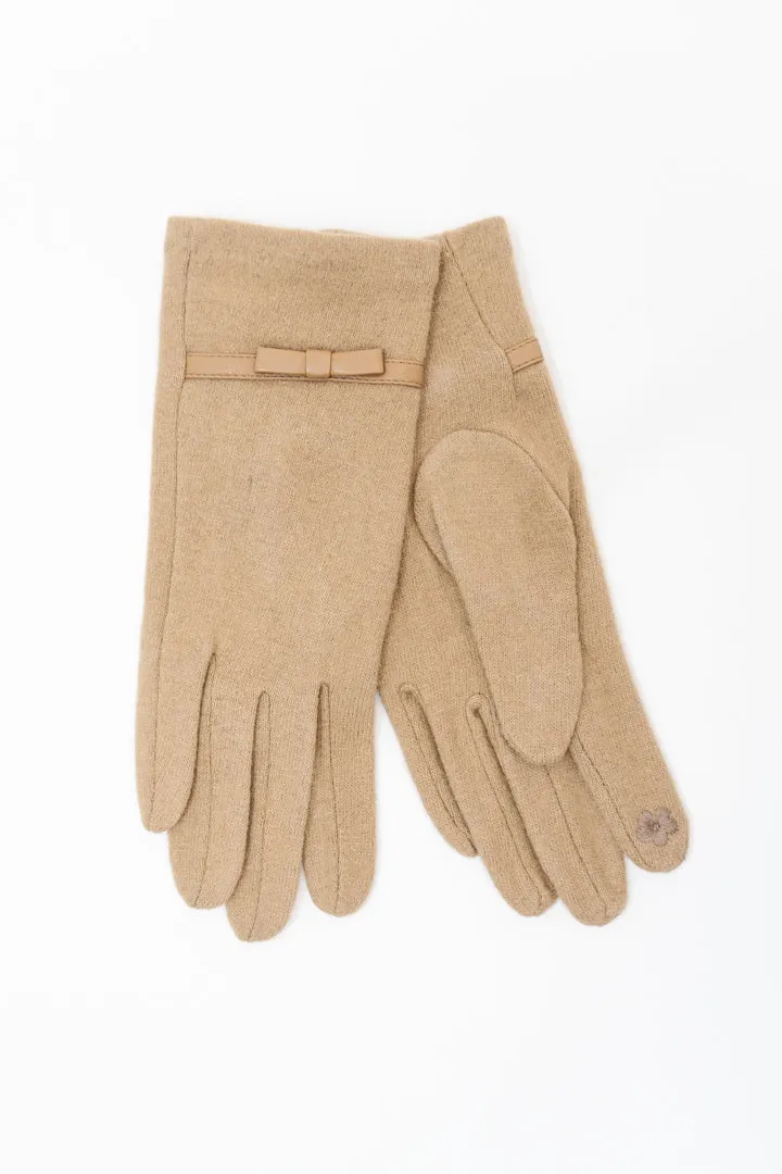 Wool Gloves, Coffee (Style 4)